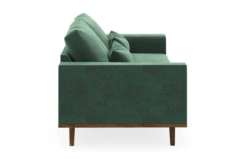 Copenhagen 2-seters Fløyelssofa - Mørk grønn - Møbler - Sofaer - 2 seter sofa
