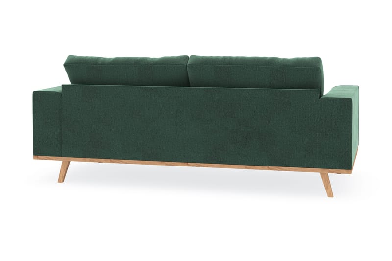 Copenhagen 2-seters Fløyelssofa - Mørk grønn - Møbler - Sofaer - 2 seter sofa