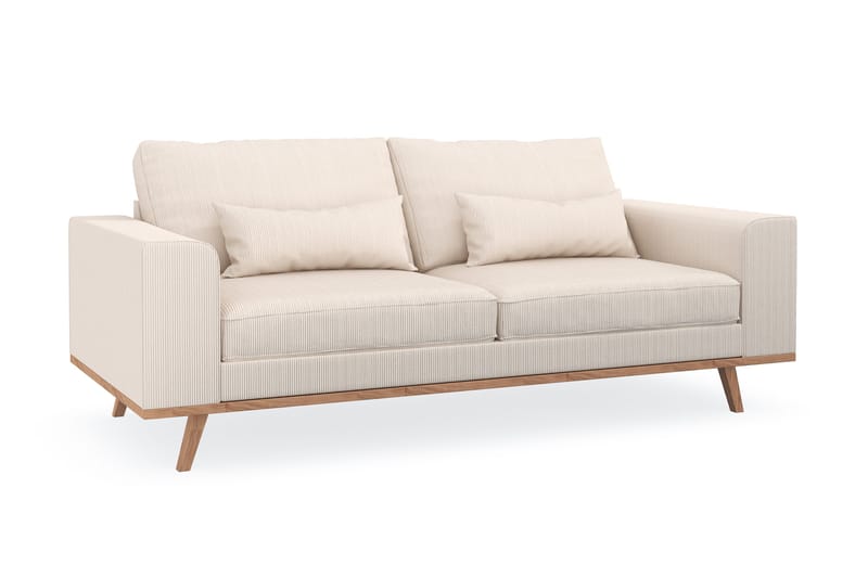 Copenhagen 2-seters Manchestersofa - Beige - Møbler - Sofaer - 2 seter sofa
