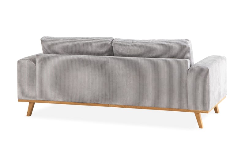 Copenhagen 2-seters Manchestersofa - Lys grå - Møbler - Sofaer - 2 seter sofa