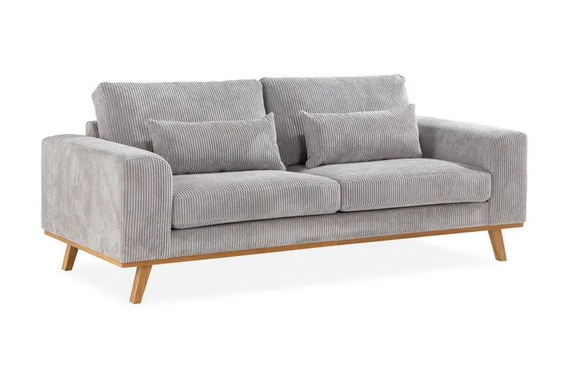 Copenhagen 2-seters Manchestersofa - Lys grå - Møbler - Sofaer - 2 seter sofa