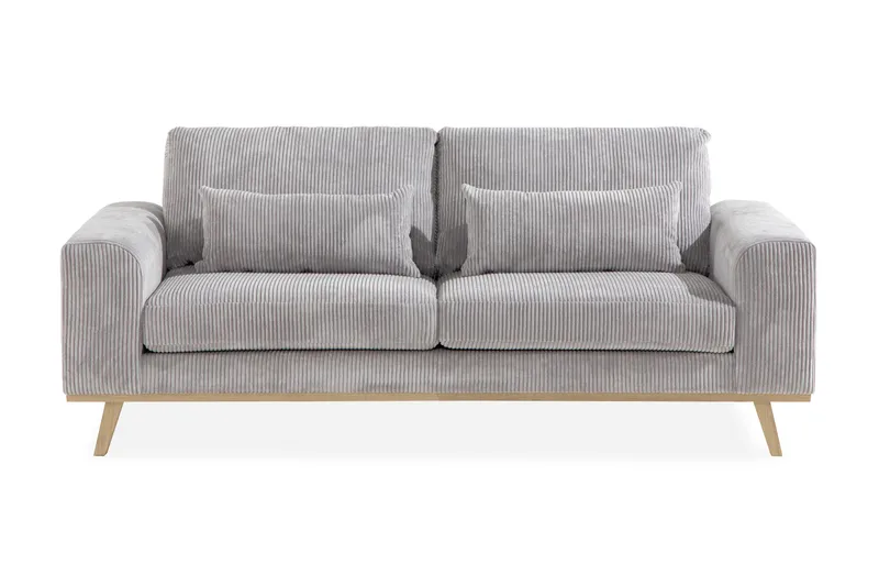 Copenhagen 2-seters Manchestersofa - Lys grå - Møbler - Sofaer - 2 seter sofa