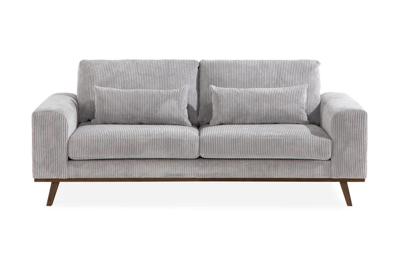 Copenhagen 2-seters Manchestersofa - Lys grå - Møbler - Sofaer - 2 seter sofa