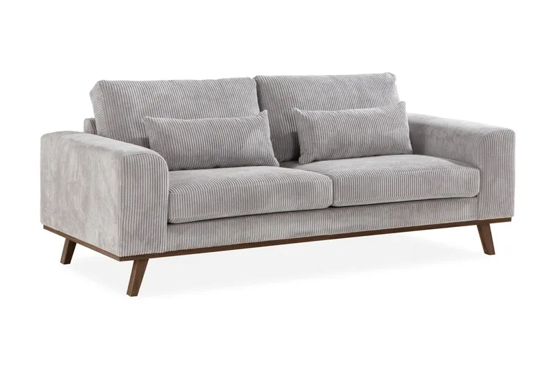 Copenhagen 2-seters Manchestersofa - Lys grå - Møbler - Sofaer - 2 seter sofa