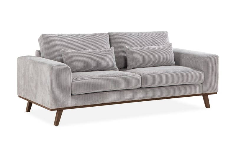 Copenhagen 2-seters Manchestersofa - Lys grå - Møbler - Sofaer - 2 seter sofa