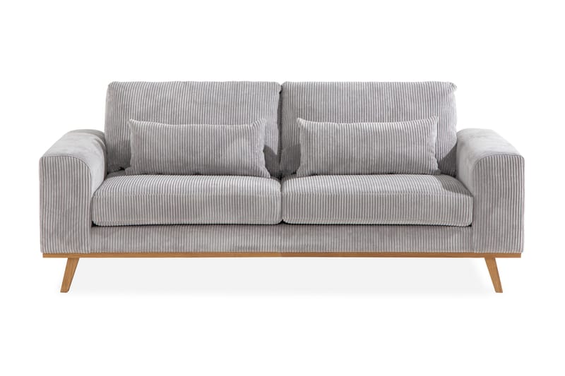 Copenhagen 2-seters Manchestersofa - Lys grå - Møbler - Sofaer - 2 seter sofa