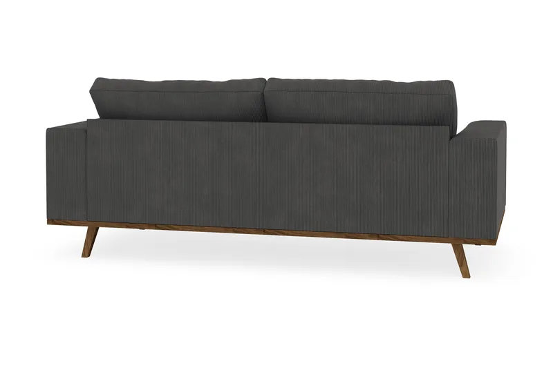 Copenhagen 2-seters Manchestersofa - Mørk grå - Møbler - Sofaer - 2 seter sofa