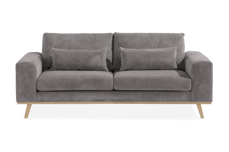 Copenhagen 2-seters Manchestersofa - Mørk grå - Møbler - Sofaer - 2 seter sofa