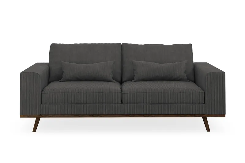 Copenhagen 2-seters Manchestersofa - Mørk grå - Møbler - Sofaer - 2 seter sofa