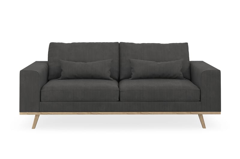 Copenhagen 2-seters Manchestersofa - Mørk grå - Møbler - Sofaer - 2 seter sofa