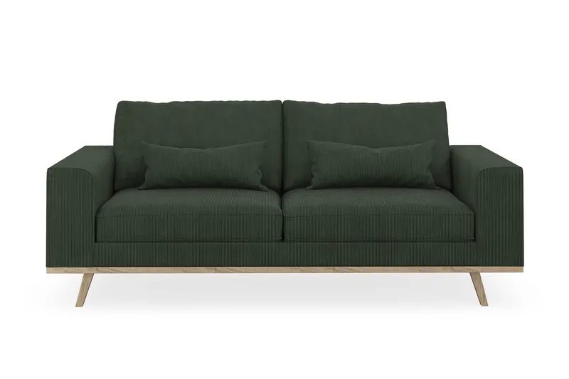 Copenhagen 2-seters Manchestersofa - Mørk grønn - Møbler - Sofaer - 2 seter sofa