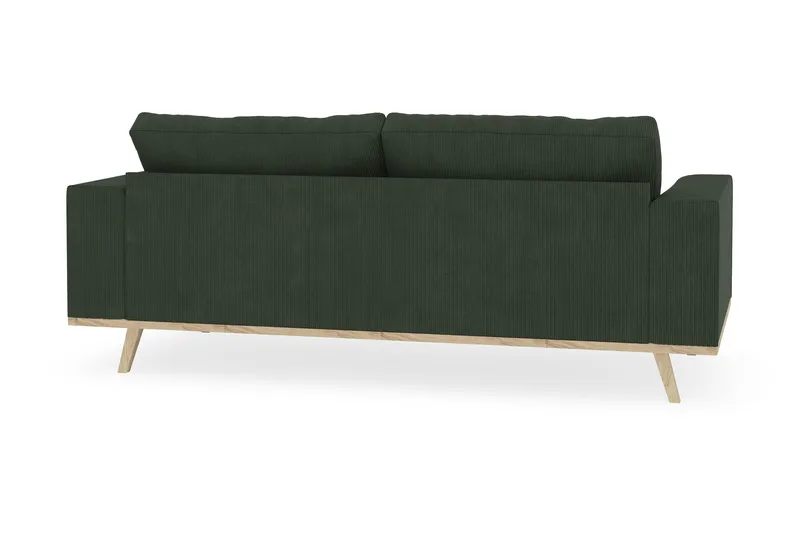 Copenhagen 2-seters Manchestersofa - Mørk grønn - Møbler - Sofaer - 2 seter sofa