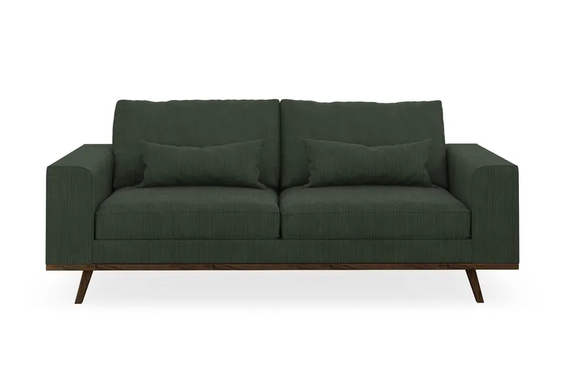 Copenhagen 2-seters Manchestersofa - Mørk grønn - Møbler - Sofaer - 2 seter sofa
