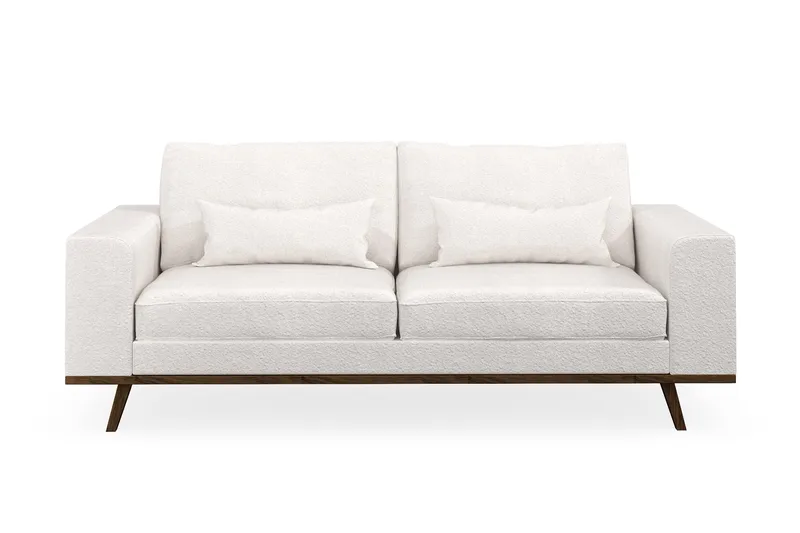 Copenhagen 2-seters Sofa i Bouclé - Hvit - Møbler - Sofaer - 2 seter sofa