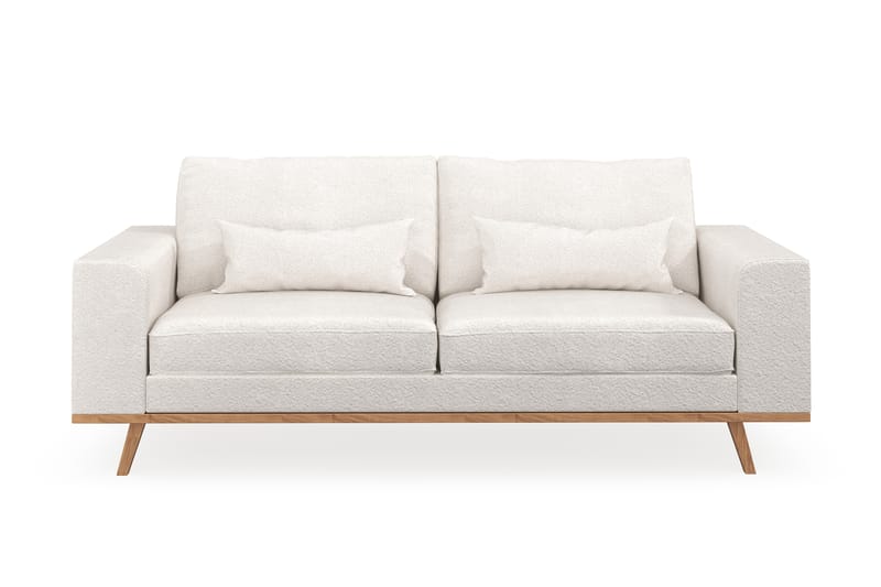 Copenhagen 2-seters Sofa i Bouclé - Hvit - Møbler - Sofaer - 2 seter sofa