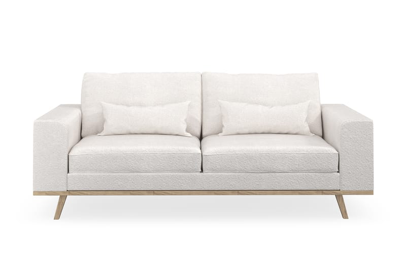 Copenhagen 2-seters Sofa i Bouclé - Hvit - Møbler - Sofaer - 2 seter sofa