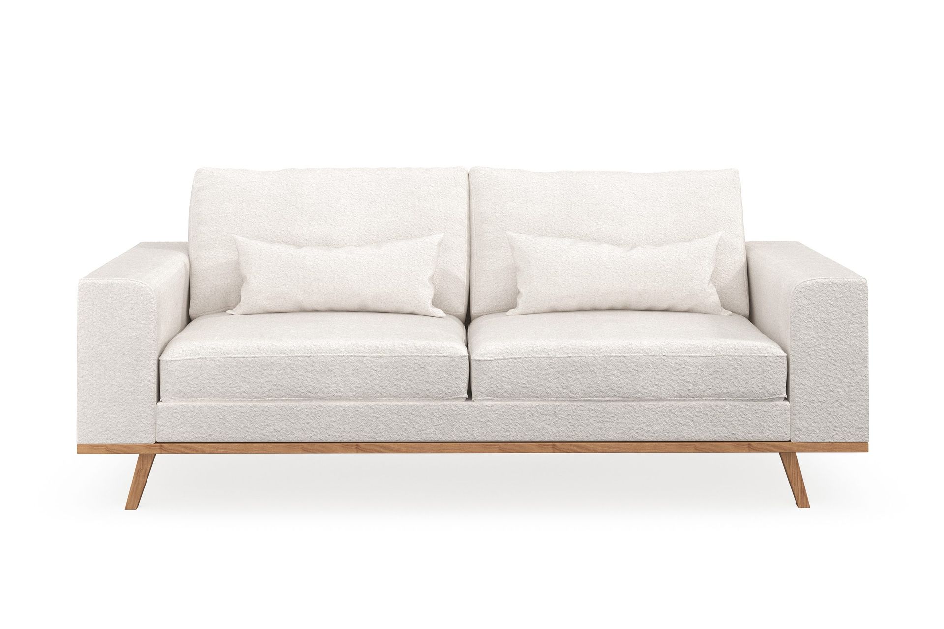 Copenhagen 2-seters Sofa i Bouclé - Hvit