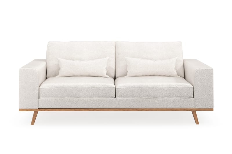 Copenhagen 2-seters Sofa i Bouclé - Hvit - Møbler - Sofaer - 2 seter sofa