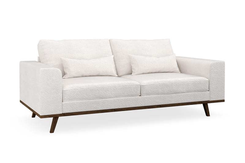 Copenhagen 2-seters Sofa i Bouclé - Hvit - Møbler - Sofaer - 2 seter sofa