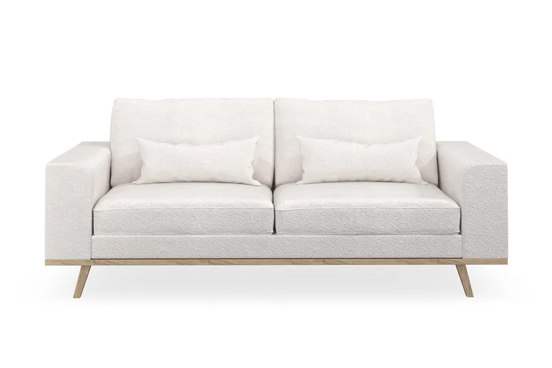 Copenhagen 2-seters Sofa i Bouclé - Hvit - Møbler - Sofaer - 2 seter sofa