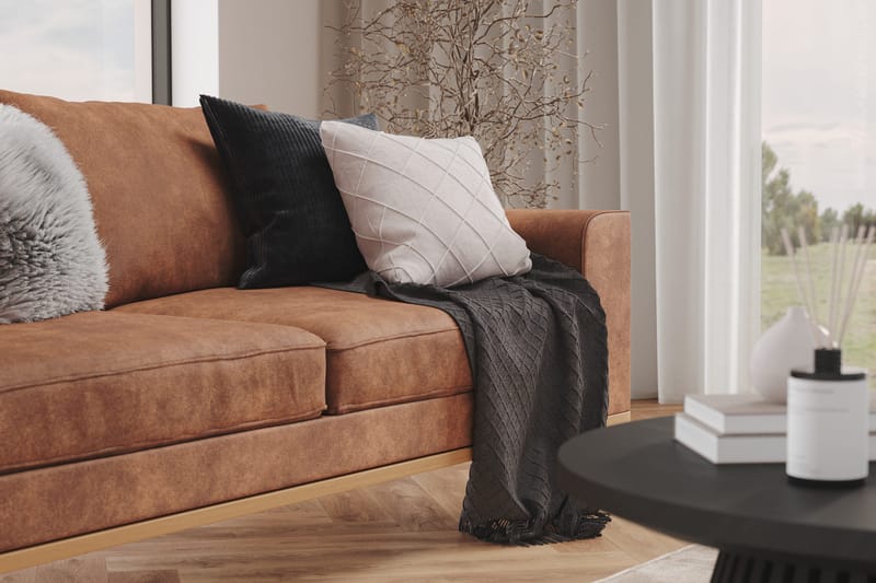 Copenhagen 2-seters Sofa i Kunstlær - Brun - Møbler - Sofaer - 2 seter sofa