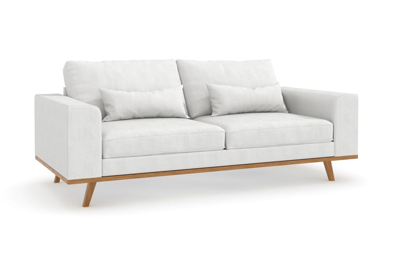 Copenhagen 2-seters Stoffsofa - Hvit - Møbler - Sofaer - 2 seter sofa