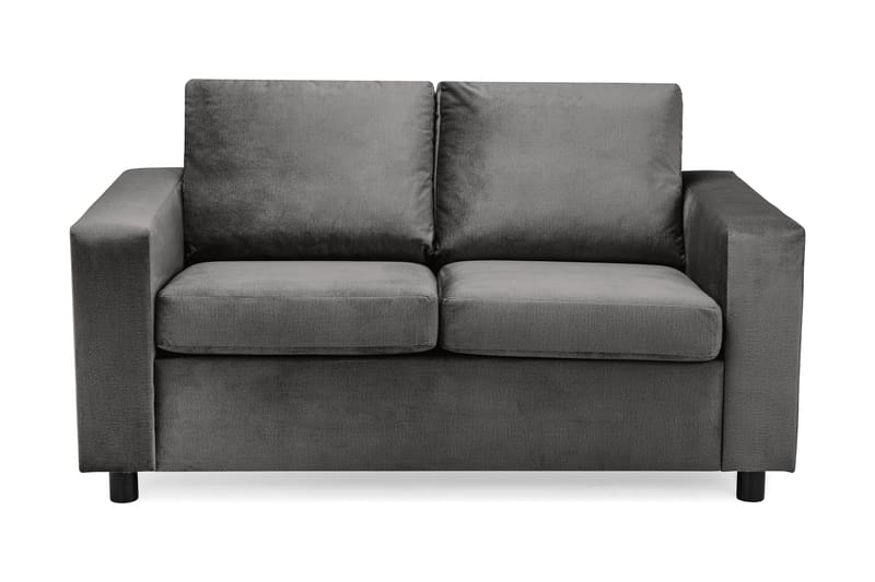Crazy 2-seters Fløyelssofa, Mørk grå