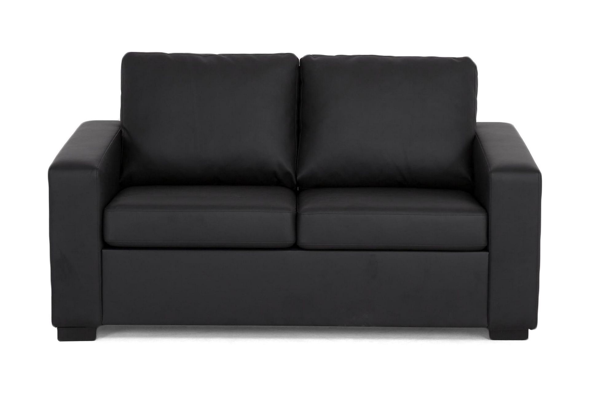 Crazy 2-seters Sofa i Kunstlær - Svart - Møbler - Sofaer - Skinnsofaer