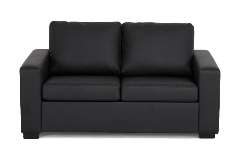 Crazy 2-seters Sofa i Kunstlær - Svart - Møbler - Sofaer - 2 seter sofa