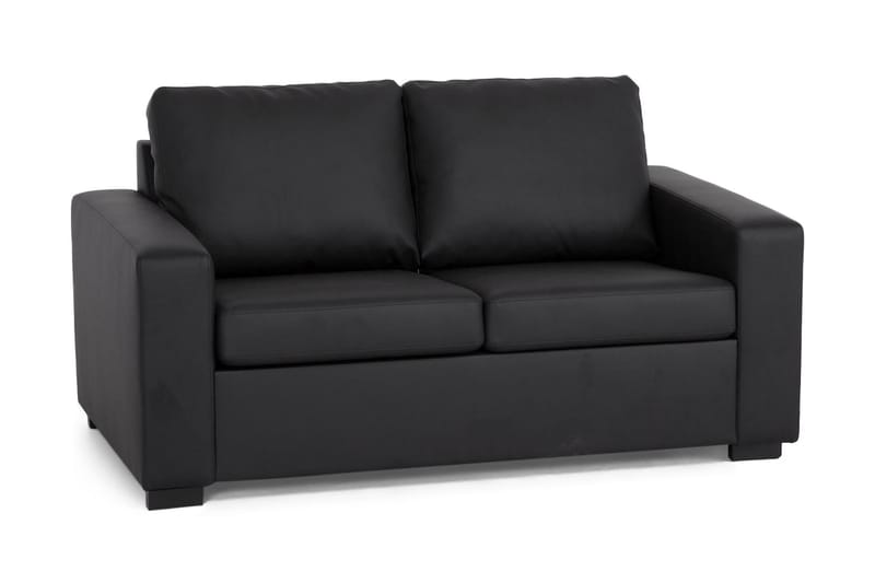 Crazy 2-seters Sofa i Kunstlær - Svart - Møbler - Sofaer - 2 seter sofa