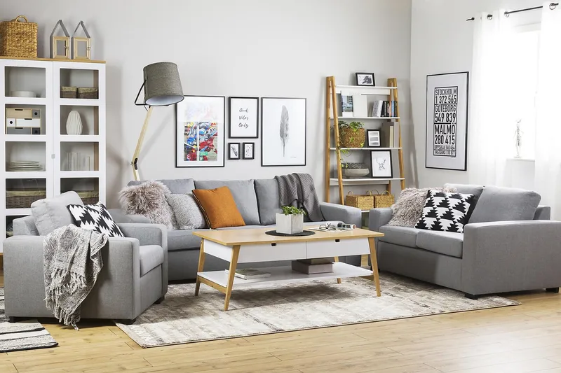 Crazy 2-seters Stoffsofa - Grå - Møbler - Sofaer - 2 seter sofa