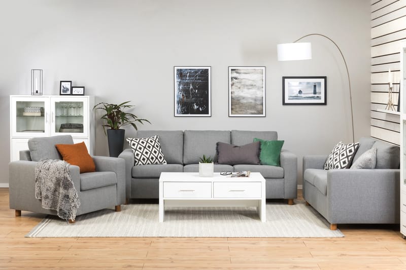 Crazy 2-seters Stoffsofa - Grå - Møbler - Sofaer - Skinnsofaer