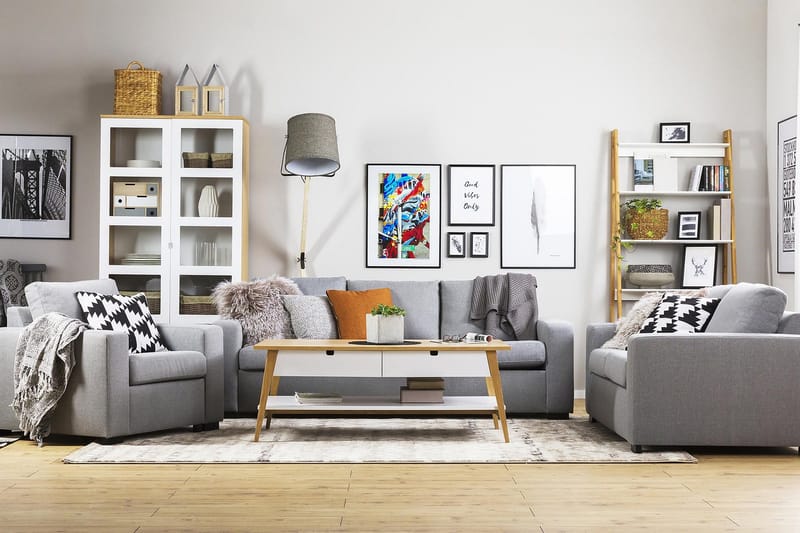 Crazy 2-seters Stoffsofa - Grå - Møbler - Sofaer - 2 seter sofa