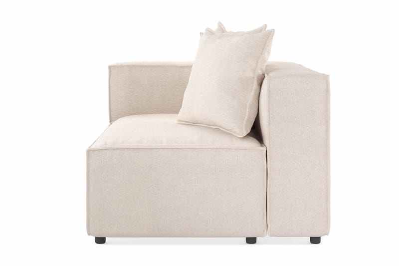 Cubo 2-seters Venstremodul i Stoff 120 cm bred - Beige - Møbler - Sofaer - Modulsofaer - Øvrige moduler for modulsofa