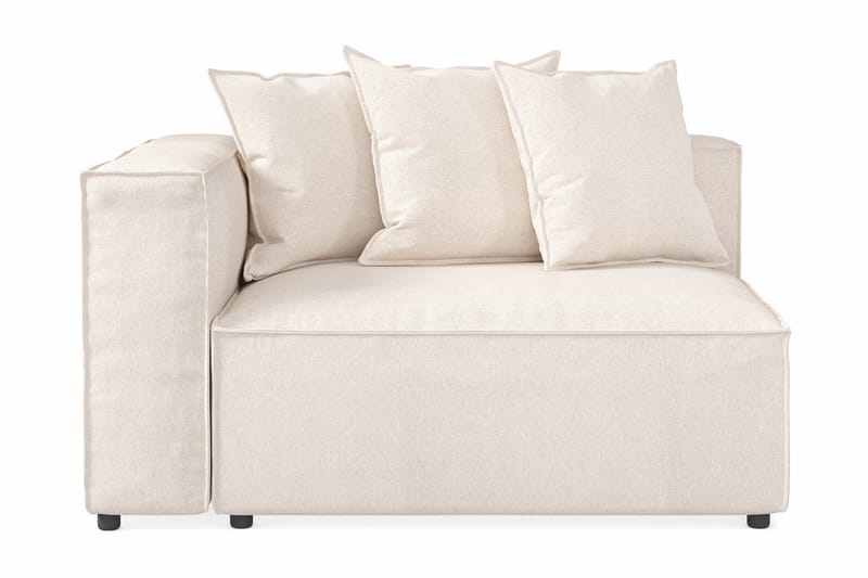 Cubo 2-seters Venstremodul i Stoff 120 cm bred - Beige - Møbler - Sofaer - 2 seter sofa