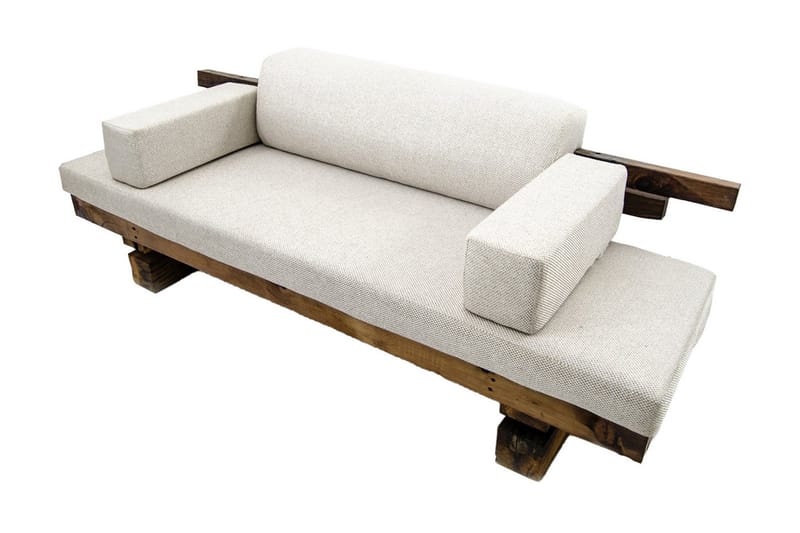 Dasina 2-seter Soffa Narrow - Brun / Hvit - 2 seter sofa