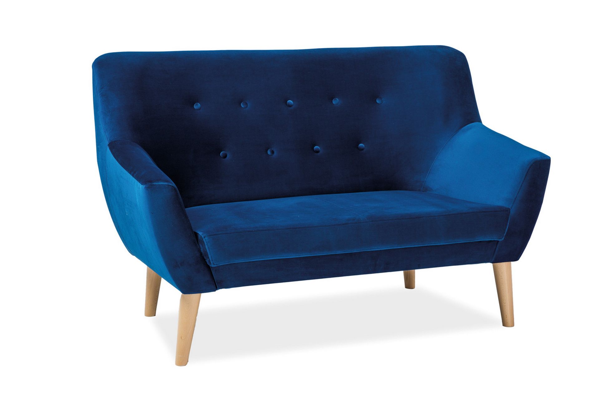 Enordic 2-seters Sofa - Blå/BokTre - Møbler - Sofaer - 2 seter sofa
