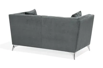 Gaula 2-seter Fløyelssofa 160 cm - Grå - Møbler - Sofaer - 2 seter sofa