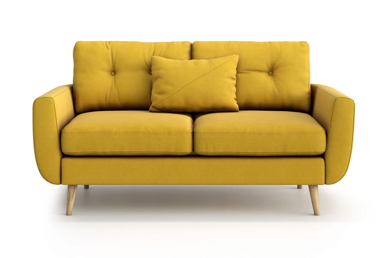 Harrisa 2-seter Sofa - Gul - 2 seter sofa