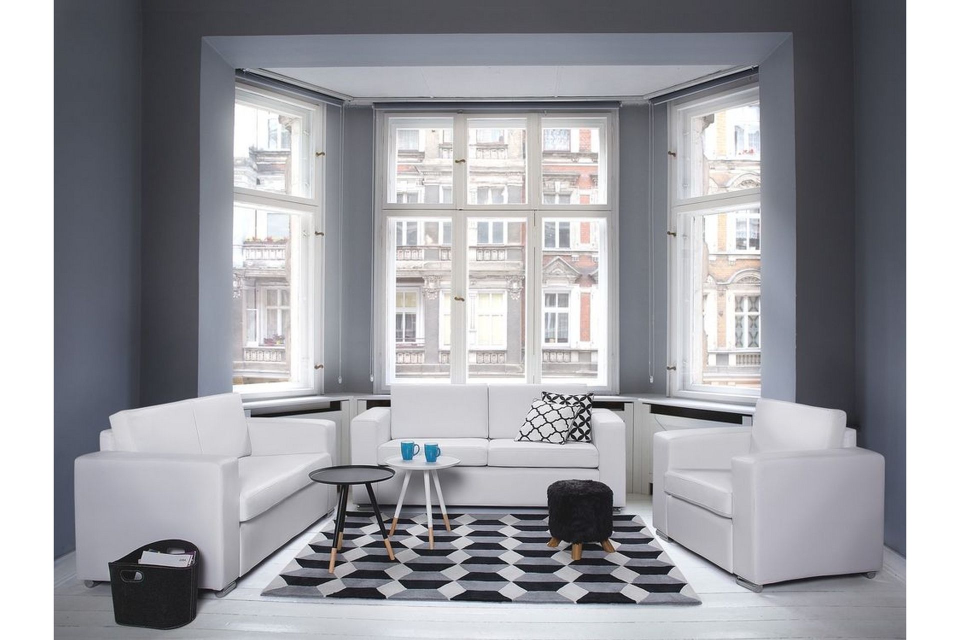 Helsinki Sofa 2-4 Seter - Hvit - Møbler - Sofaer - 2 seter sofa