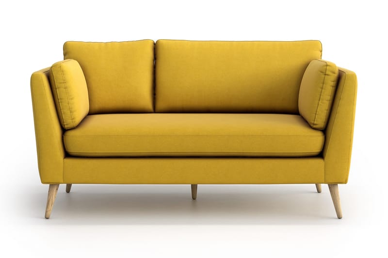 Janella 2-seter Sofa - Gul - 2 seter sofa