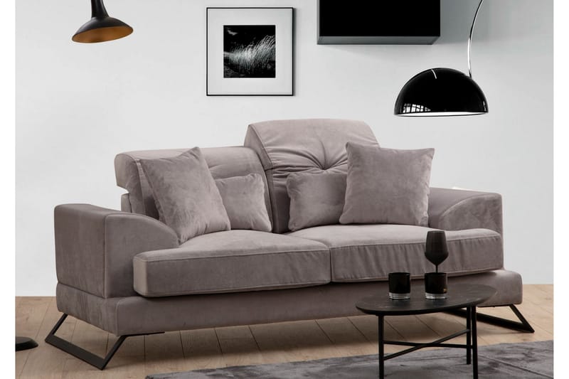 Jaraad Sofa 2-seters - Grå - 2 seter sofa