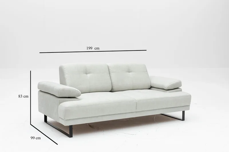 Kitimat Sofa 2-seters - Hvit - Møbler - Sofaer - 2 seter sofa