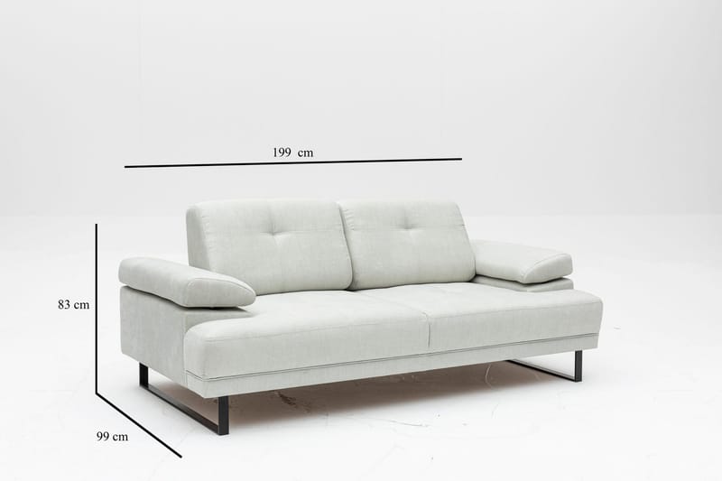 Kitimat Sofa 2-seters - Hvit - Møbler - Sofaer - 2 seter sofa