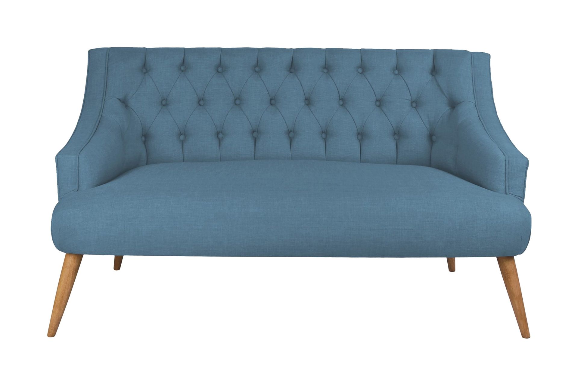 Lamonti 2-seters Sofa - Mørkeblå/Natur