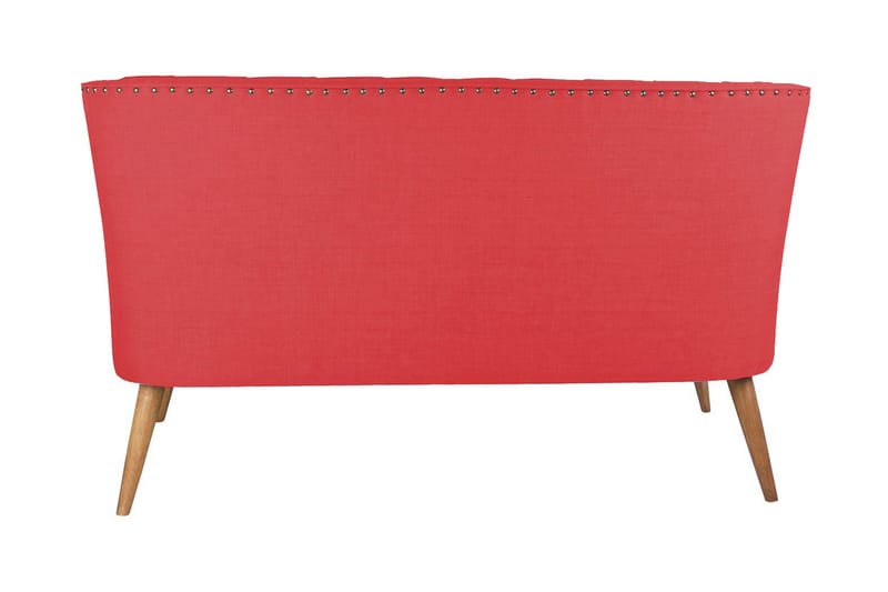 Lamonti 2-seters Sofa - Rød/Natur - Møbler - Sofaer - 2 seter sofa