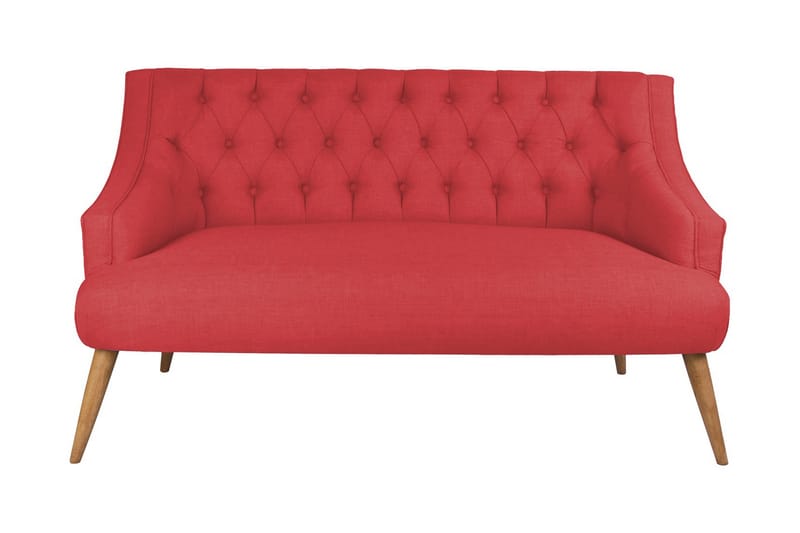 Lamonti 2-seters Sofa - Rød/Natur - 2 seter sofa