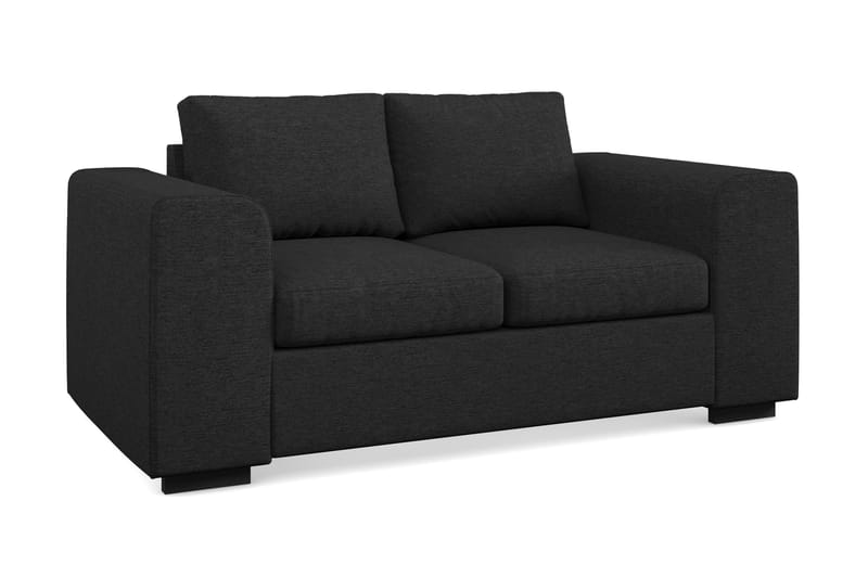 Link 2-seters Stoffsofa - Svart - Møbler - Sofaer - 2 seter sofa