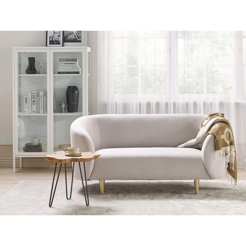 2-seters sofa Loen - Beige, gull - Møbler - Sofaer - 2 seter sofa