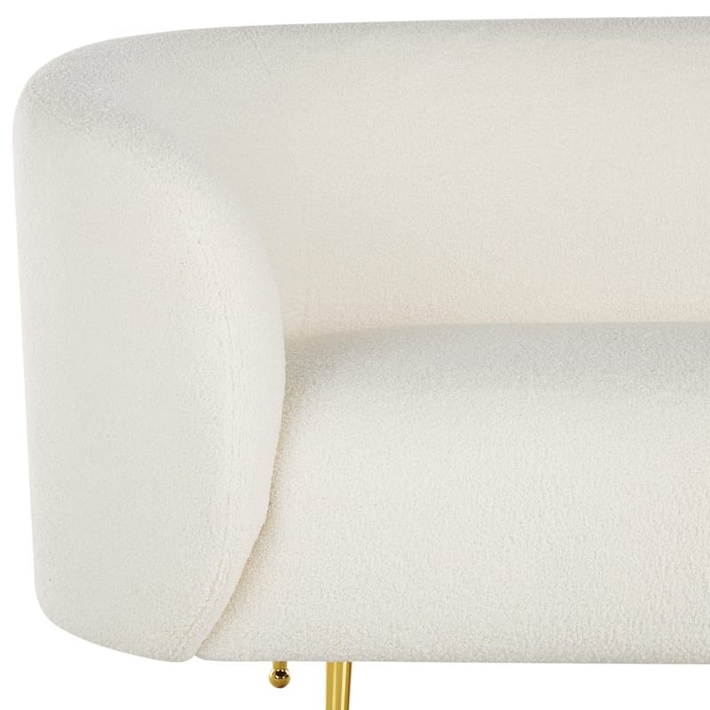 2-seters sofa Loen - Hvit, gull - Møbler - Sofaer - 2 seter sofa